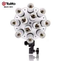 Tolifo圖立方迪圖DT-V-12三基色攝影燈12燈頭E27接口