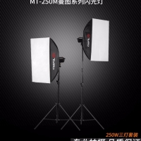 Tolifo圖立方曼圖MT-250M攝影閃光燈兩燈套裝攝影棚