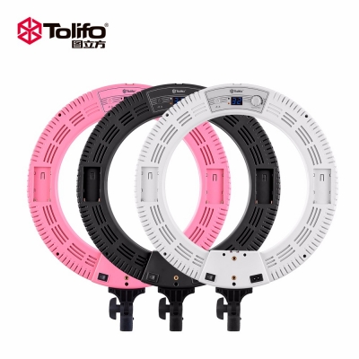 Tolifo圖立方R48BAC環(huán)形LED補(bǔ)光燈直播燈48W