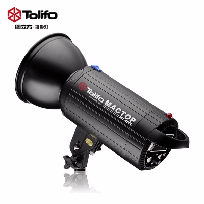 Tolifo圖立方曼圖MT-400L攝影閃光燈400W數(shù)碼顯示