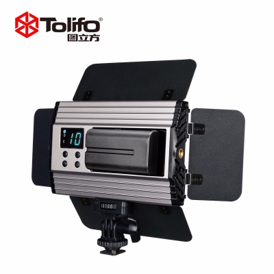 Tolifo圖立方PT-15B II雙色溫LED攝影攝像燈機頂補光燈
