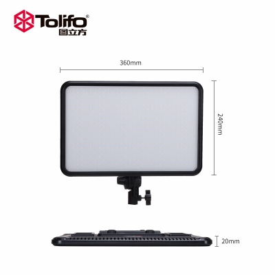 Tolifo圖立方PT-F60B雙色溫LED攝影補(bǔ)光燈60W