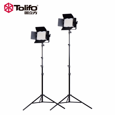Tolifo圖立方GK-J-1040AB極光LED影視燈32W雙調(diào)光兩燈套裝