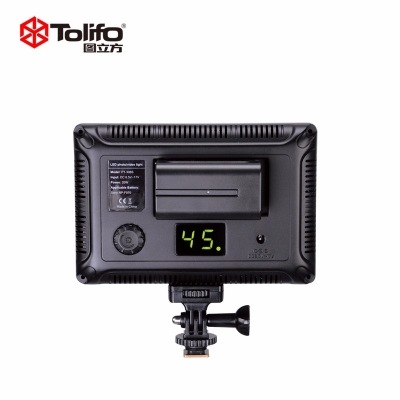 Tolifo圖立方PT-308B魅影LED攝像機頂補光燈雙調(diào)光
