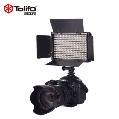 Tolifo圖立方PT-308B二代魅影LED攝像機(jī)頂補(bǔ)光燈雙調(diào)光
