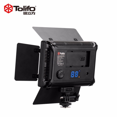 Tolifo圖立方PT-308S二代魅影LED攝像機(jī)頂補(bǔ)光燈單調(diào)光