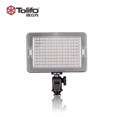 Tolifo圖立方PT-160B機頂補光燈LED攝像燈雙調(diào)光