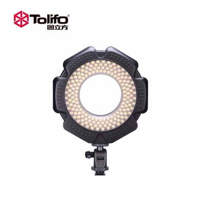 Tolifo圖立方R-160S單反相機(jī)鏡頭環(huán)形LED補(bǔ)光眼神燈