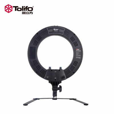 Tolifo圖立方R25B環(huán)形LED美顏補光燈雙色溫25W