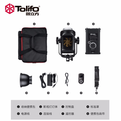 Tolifo圖立方SK-D1200BL燈控分離LED常亮燈120W