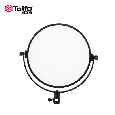 圖立方影室攝影器材外拍led補(bǔ)光燈 直播攝影柔光月亮圓平板影視燈R-S36B