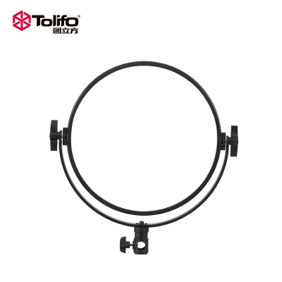 圖立方直播間攝影器材外拍led補光燈R-S60B 柔光月亮圓平板影視燈60W