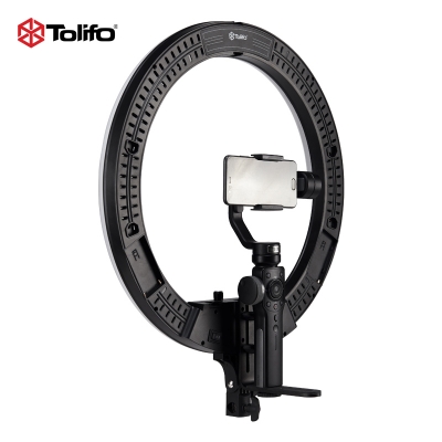 Tolifo圖立方R-1925B環(huán)形LED直播補(bǔ)光燈雙色溫36W
