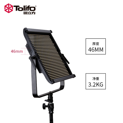 TOLIFO圖立方LED影視燈GK-S150B PRO常亮柔光LED短視頻拍攝補光燈