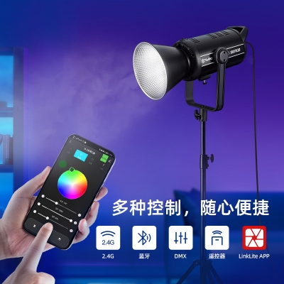 TOLIFO圖立方全彩RGB直播間補(bǔ)光燈cob攝影打光燈led直播燈攝影器材設(shè)備發(fā)絲燈X-180RGB